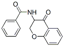 N-(4-オキソ-3-クロマニル)ベンズアミド 化学構造式