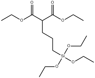 [3-(トリエトキシシリル)プロピル]マロン酸ジエチル 化学構造式