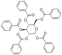 ALPHA-D-GLUCOPYRANOSE PENTABENZOATE Struktur