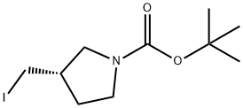 3(S)-IODOMETHYL-PYRROLIDINE-1-CARBOXYLIC ACID TERT-BUTYL ESTER Structure