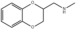 (2,3-ジヒドロ-1,4-ベンゾジオキシン-2-イルメチル)メチルアミン 化学構造式