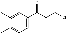 3-chloro-1-(3,4-dimethylphenyl)propan-1-one Struktur