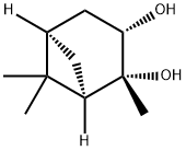 (1R,2R,3S,5R)-(-)-2,3-ピナンジオール 化学構造式