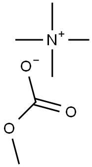 甲基碳酸四甲铵, 22426-79-5, 结构式