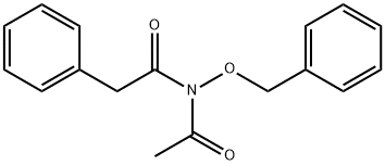 N-乙酰基-N-(苄氧基)-2-苯基乙酰胺 结构式