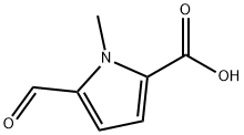 1H-Pyrrole-2-carboxylic acid, 5-formyl-1-methyl- (9CI) Structure