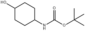 4-(tert-ブトキシカルボニルアミノ)シクロヘキサノール 化学構造式