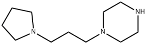 1-(3-ピロリジノプロピル)ピペラジン 化学構造式