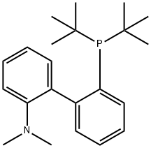 2-ジ-TERT-ブチルホスフィノ-2′-(N,N-ジメチルアミノ)ビフェニル 化学構造式