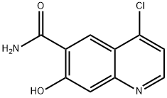 6-Quinolinecarboxamide, 4-chloro-7-hydroxy- Struktur