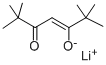 (2,2,6,6-TETRAMETHYL-3,5-HEPTANEDIONATO)LITHIUM Struktur