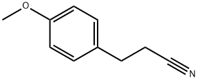 3-(4-メトキシフェニル)プロピオニトリル 化学構造式