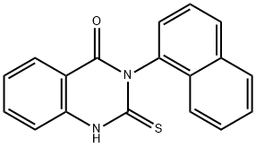 3-萘-1-基-2-硫代-2,3-二氢-1H-喹唑啉-4-酮,22453-82-3,结构式