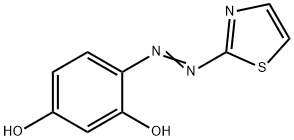 噻唑偶氮苯二酚, 2246-46-0, 结构式