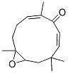 4,4,7,11-Tetramethyl-6,7-epoxy-2,10-cycloundecadiene-1-one Struktur