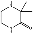 3,3-ジメチルピペラジン-2-オン 化学構造式