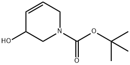3-羟基-1,2,3,6-四氢吡啶-1-甲酸叔丁酯 结构式