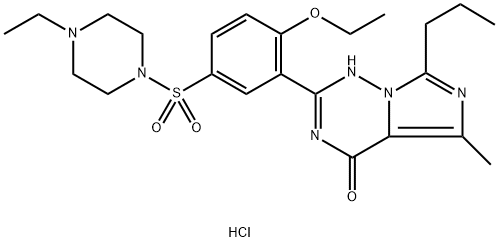バルデナフィル塩酸塩 化学構造式