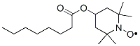 2,2,6,6-tetramethyl-4-capryloyl-oxypiperidine-1-oxyl Struktur