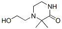 Piperazinone, 4-(2-hydroxyethyl)-3,3-dimethyl- (8CI,9CI) Structure