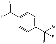 4-(ブロモジフルオロメチル)-1-(ジフルオロメチル)ベンゼン 化学構造式