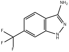 3-AMINO-6-(TRIFLUOROMETHYL)-1H-INDAZOLE, 2250-55-7, 结构式