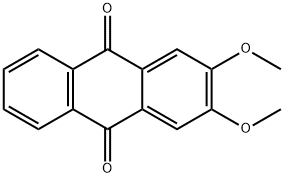 2,3-ジメトキシアントラキノン 化学構造式
