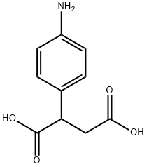 2-(4-アミノフェニル)ブタン二酸 化学構造式
