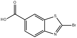 2-溴苯并噻唑-6-羧酸, 22514-58-5, 结构式