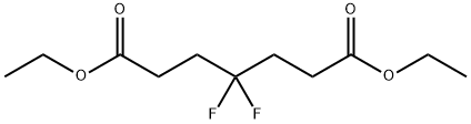 4,4-ジフルオロヘプタン二酸ジエチル 化学構造式