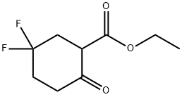 Ethyl 5,5-difluoro-2-oxo-cyclohexanecarboxylate Struktur
