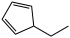 5-ETHYL-CYCLOPENTA-1,3-DIENE, 22516-13-8, 结构式