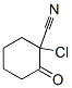 Cyclohexanecarbonitrile,  1-chloro-2-oxo- Structure