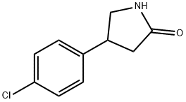 4-(4-Chlorophenyl)-2-pyrrolidinone Structure