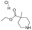 4-メチルピペリジン-4-カルボン酸エチル塩酸塩 化学構造式