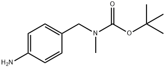 N-甲基-N-(4-氨基苄基)氨基甲酸叔丁酯, 225240-83-5, 结构式