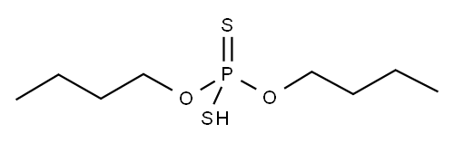 O,O-dibutyl hydrogen dithiophosphate Structure