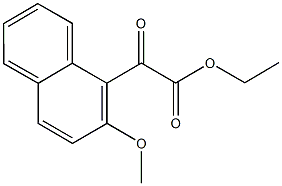 2-メトキシ-1-ナフトイルぎ酸エチル 化学構造式