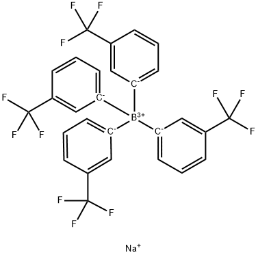 Borate(1-), tetrakis[3-(trifluoroMethyl)phenyl]-,sodiuM (1:1) 结构式