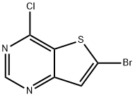 6-溴-4-氯噻吩[3,2-D]嘧啶,225385-03-5,结构式