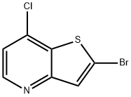 Thieno[3,2-b]pyridine, 2-bromo-7-chloro- Struktur