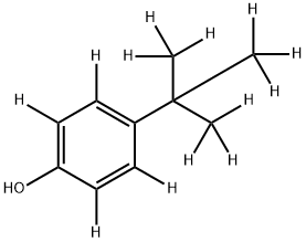 4-叔丁基苯酚-D13氘代, 225386-58-3, 结构式