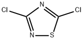 3,5‐ジクロロ‐1,2,4‐チアジアゾール 化学構造式