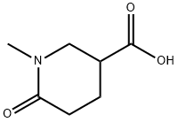 1-Methyl-6-oxopiperidine-3-carboxylic acid Structure