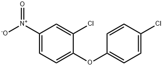 2-クロロ-1-(4-クロロフェノキシ)-4-ニトロベンゼン 化学構造式