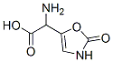 α-アミノ-2,3-ジヒドロ-2-オキソ-5-オキサゾール酢酸 化学構造式