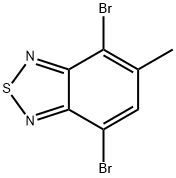 4,7-dibromo-5-methylbenzo[1,2,5]thiadiazole 化学構造式