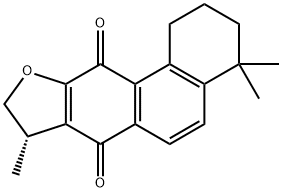 (8S)-1,2,3,4,8,9-ヘキサヒドロ-4,4,8-トリメチルフェナントロ[3,2-b]フラン-7,11-ジオン 化学構造式