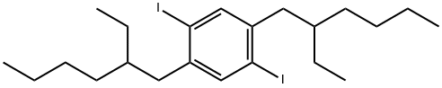 1 4-BIS-(2-ETHYLHEXYL)-2 5-DIIODOBENZEN& Struktur