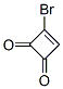 3-Cyclobutene-1,2-dione,  3-bromo- Structure